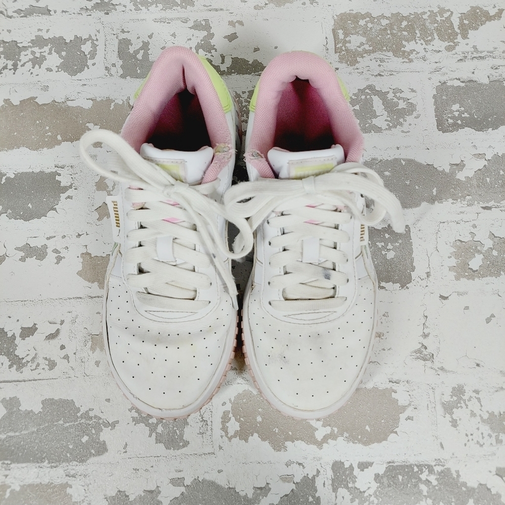 PUMA Cali Bouquet Women's Leather Walking Sneakers B79 - Picture 8 of 11